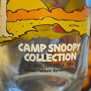 Camp Snoopy Collection Glass